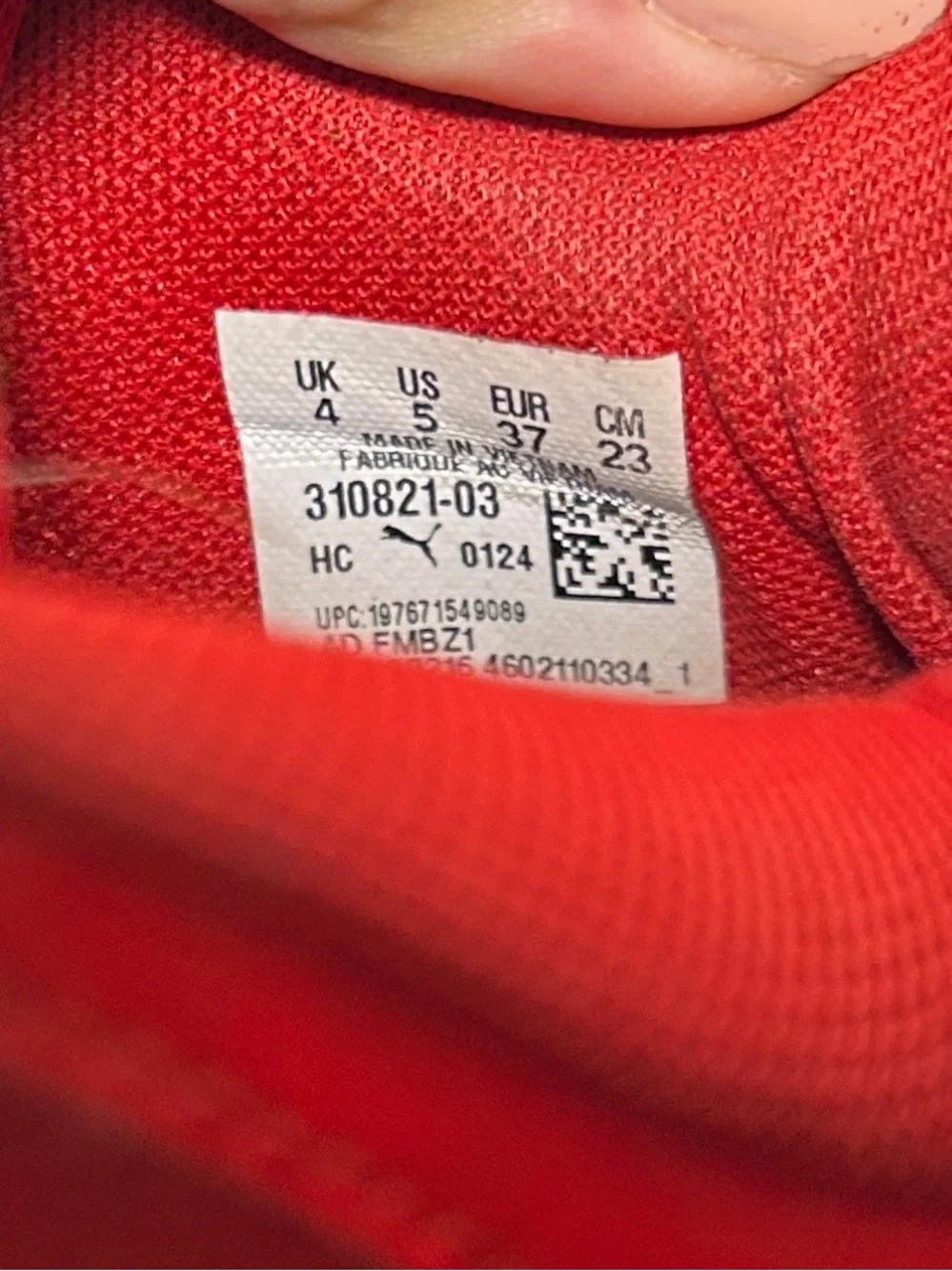 Puma LaMelo Ball LaFrancé Amour All Time Red Sneaker Size 5Y